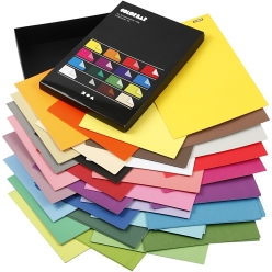 papier 250gr a4 color bar coloris vives  160 f assortis
