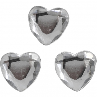 pierres de strass coeur 10 mm 150 pieces