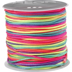 corde polyester macrame couleur neon 1 mm 28 m