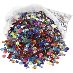 strass 5 mm assortiment colore 3000 pieces