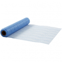 chemin de table en fils bleu clair 30 cm 10 m