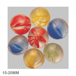 nuggets en verre 15  20mm melange multicolore dessine