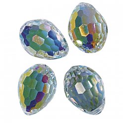 swarovski perles cristal 10x7 mm 2 pieces