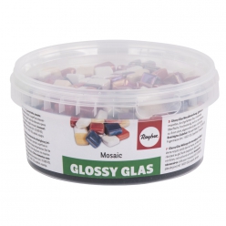 mosaique melange de tesselle glossy glas