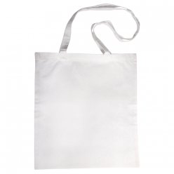 sac coton avec anses longues 42x38 cm blanc