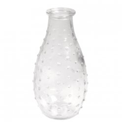 vase en verre avec pois 14 cm