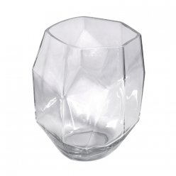 vase en verre facettee 115x115x13 cm