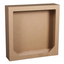 cadre papier mache avec fond bois