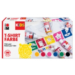 marabu kids peinture pour tissu t shirt farbe set de 6