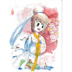 sakura manga set koi coloring brush 6er etui