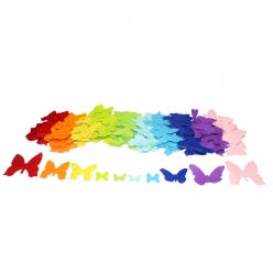 motif adhesif feutrine papillon 150 pieces