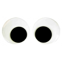 yeux mobiles adhesifs noir blanc 10 cm 2 pieces