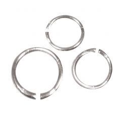 anneaux brises ronds 5 a 12 mm argente 120 pieces