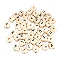 perles de en bois alphabet lettres 1 cm 70 pieces