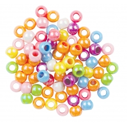 perles acryliques nacrees 1 x 08 cm 108 pieces