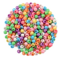 perles acryliques nacrees rondes 06 cm 358 pieces
