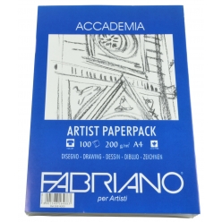 papier fabriano accademia artist paper pack 100 f a4 200g