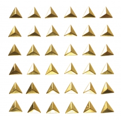 stickers stud triangles dores 1cm x 36 pcs
