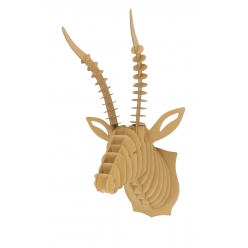 maquette en carton a assembler trophee antilope 52 x 27 x 30 cm