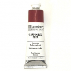 peinture a l huile williamsburg 37ml rouge de cadmium fonce s7