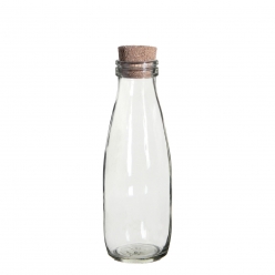 bouteille verre vintage 500 ml avec bouchon liege
