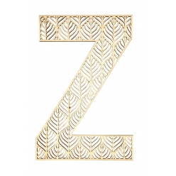 lettre z en bois alphabet geant ajoure 24 cm