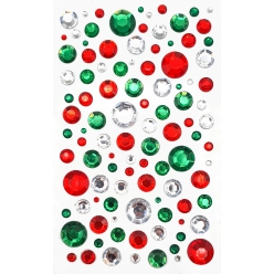 strass cristal noel rouge vert et blanc de 04 a 18 cm 109 pieces