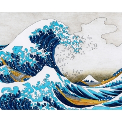 kit diamond painting vague d hokusai 40 x 50 cm
