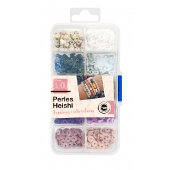 perles heishi 9 couleurs avec intercalaires 06 x 012 cm 1500 pieces