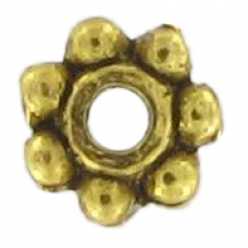 perle rondelle intercalaire metal o4mm cuivre lot de 10