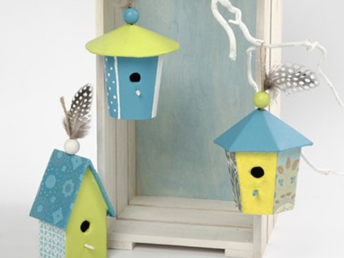 Réaliser des petits nichoirs décoratifs - Blog Malinelle