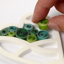 quilling en forme de cœur