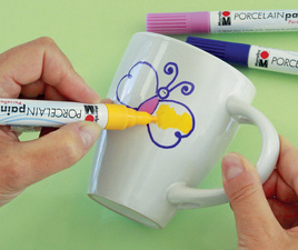 Stylo peinture sur porcelaine