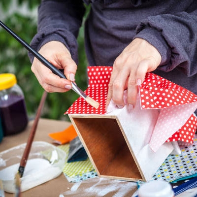 serviettage,découpage,collage pour loisirs créatifs