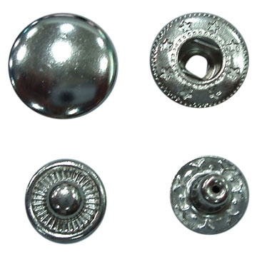 Boutons pression sans couture
