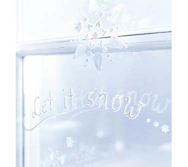 Peinture effet neige et glace