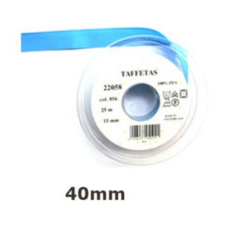 25m de ruban taffetas uni en 40 mm