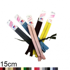 fermeture eclair jupe z12  non separable metallique 4mm  15 cm
