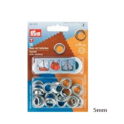 40 oeillets avec rondelles 5mm outils