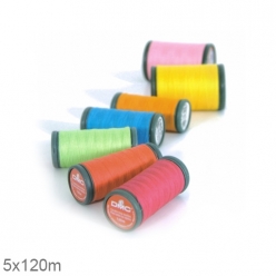 fil a coudre synthetique 100 polyester dmc 5 bobines de 120m