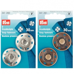 bouton pression a coudre 30mm x2