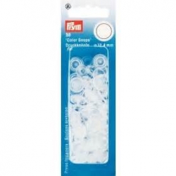 boutons de pression transparents 124 mm