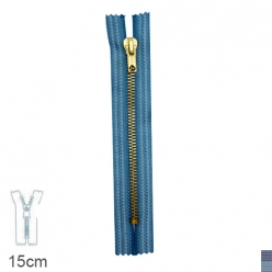 fermeture eclair z15 special jean s  non separable 6mm  15 cm