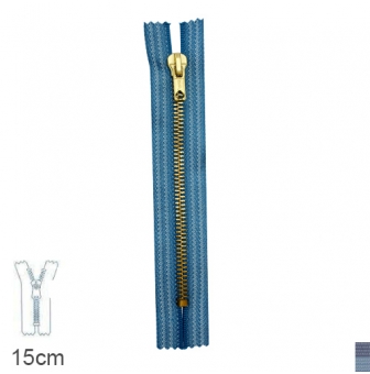 fermeture eclair z15 special jean s non separable 6mm 15 cm