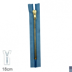 fermeture eclair z15 special jean s  non separable 6mm  18 cm