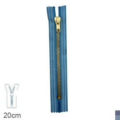 fermeture eclair z15 special jean s  non separable 6mm  20 cm