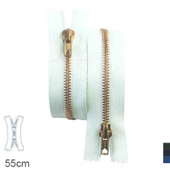 fermeture eclair z17  bouche a bouche 6mm  55 cm