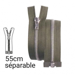 fermeture eclair z22 pull et blouson  separable 55 cm