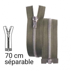 fermeture eclair z22 pull et blouson  separable 70 cm
