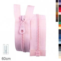 fermeture eclair z54  moulee 6mm separable  60 cm
